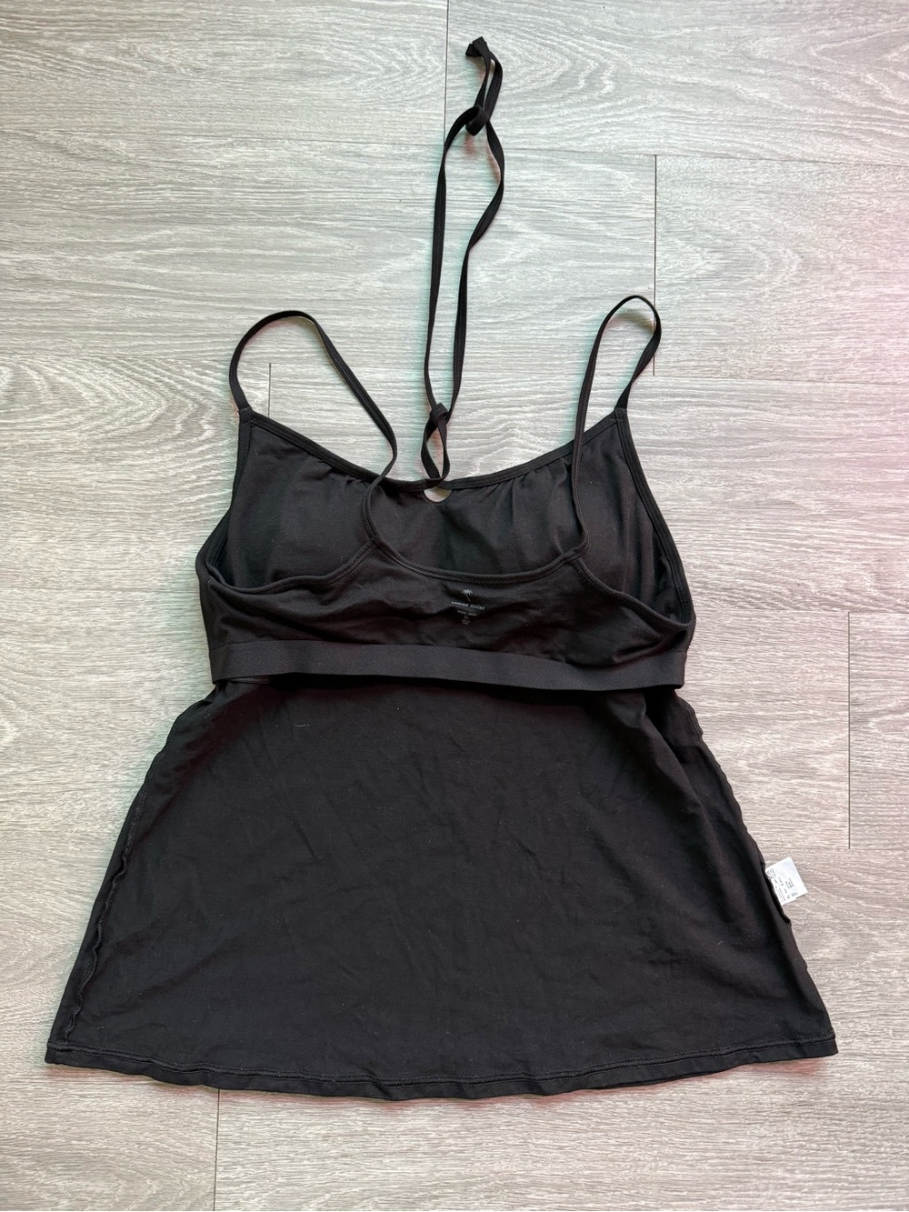 Uniqlo Tomas Maier Camisole Women's XL Black Tie-Front Camisole Tank Top NWOT - Picture 9 of 11